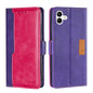 Contrast Color Side Buckle Leather Phone Case