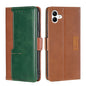 Contrast Color Side Buckle Leather Phone Case