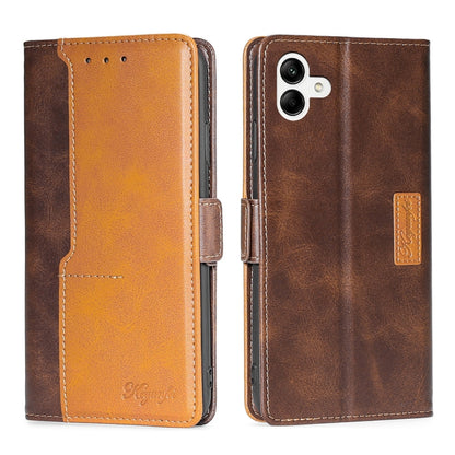 Contrast Color Side Buckle Leather Phone Case