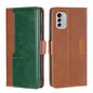 Contrast Color Side Buckle Leather Phone Case