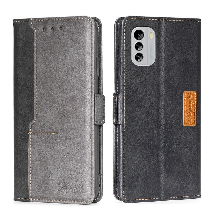 Contrast Color Side Buckle Leather Phone Case, For Motorola Moto E22/E22i, For Samsung Galaxy A04, For Nokia G60 5G, For Honor X8 5G/X6