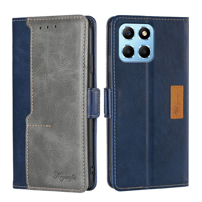 Contrast Color Side Buckle Leather Phone Case