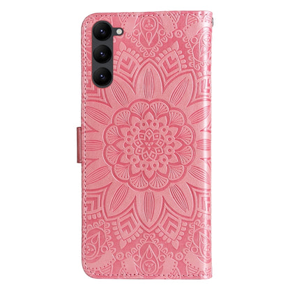Embossed Sunflower Leather Phone Case, For Samsung Galaxy S23 5G, For Samsung Galaxy S23+ 5G, For Samsung Galaxy S23 Ultra 5G