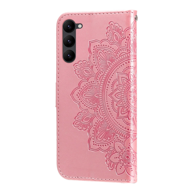 7-petal Flowers Embossing Leather Phone Case