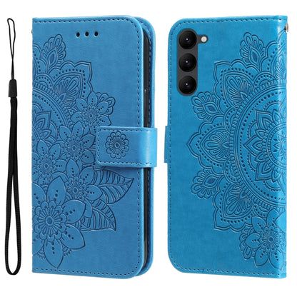 7-petal Flowers Embossing Leather Phone Case