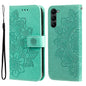 7-petal Flowers Embossing Leather Phone Case