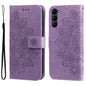 7-petal Flowers Embossing Leather Phone Case