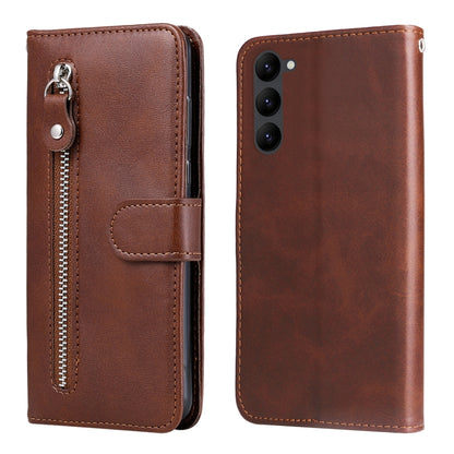 Calf Texture Zipper Leather Phone Case