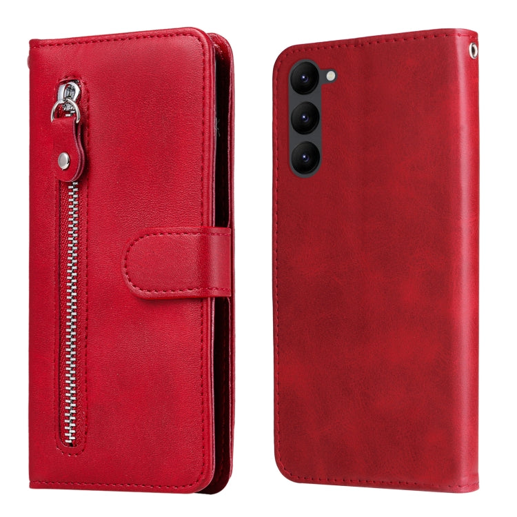 Calf Texture Zipper Leather Phone Case