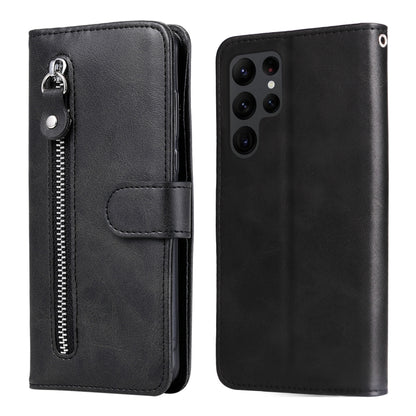 Calf Texture Zipper Leather Phone Case