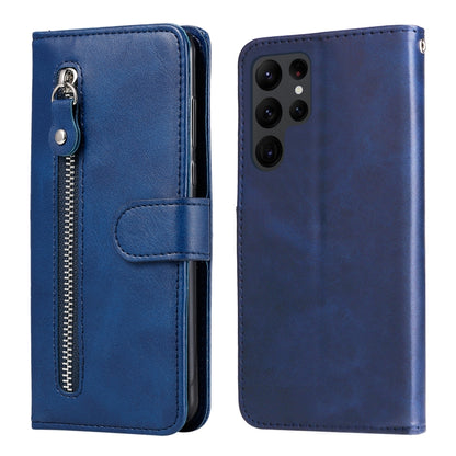 Calf Texture Zipper Leather Phone Case