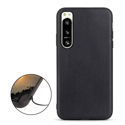 Accurate Hole Lambskin Texture Genuine Leather Phone Case