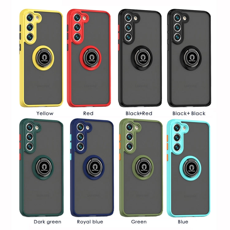 Q Shadow I Ring Kickstand PC and TPU Hybrid Phone Case