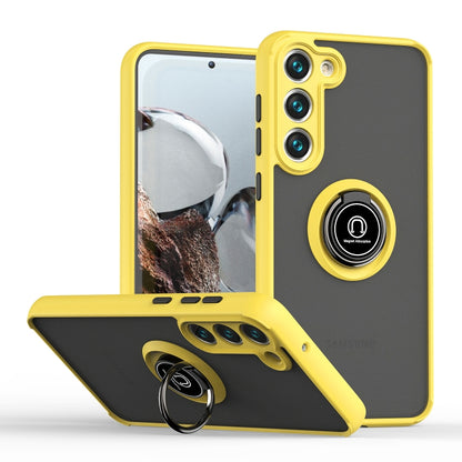 Q Shadow I Ring Kickstand PC and TPU Hybrid Phone Case