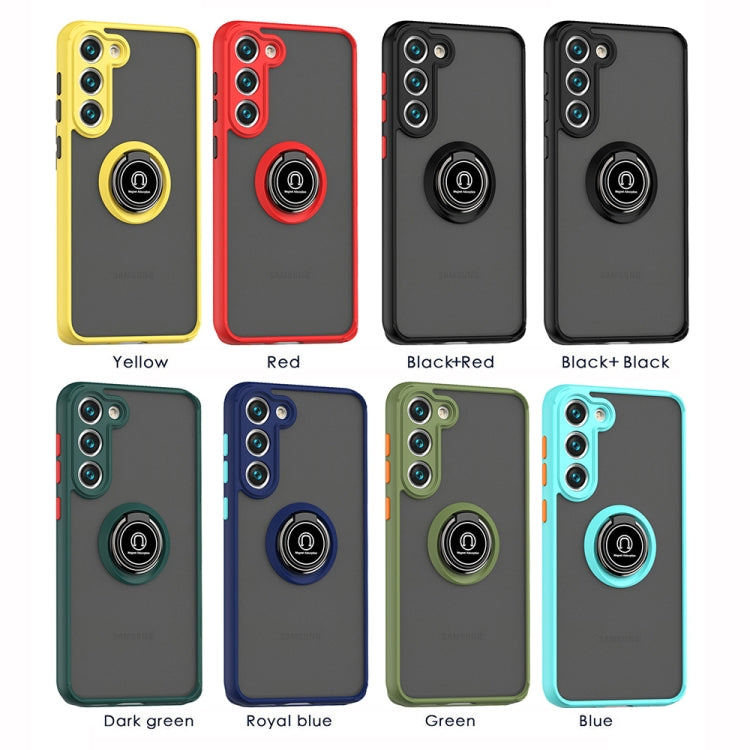 Q Shadow I Ring Kickstand PC and TPU Hybrid Phone Case