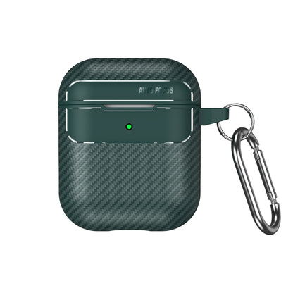 Carbon Fiber Texture Anti-fall Earphone Protective Case, For AirPods 1 / 2, For AirPods 3, For AirPods Pro