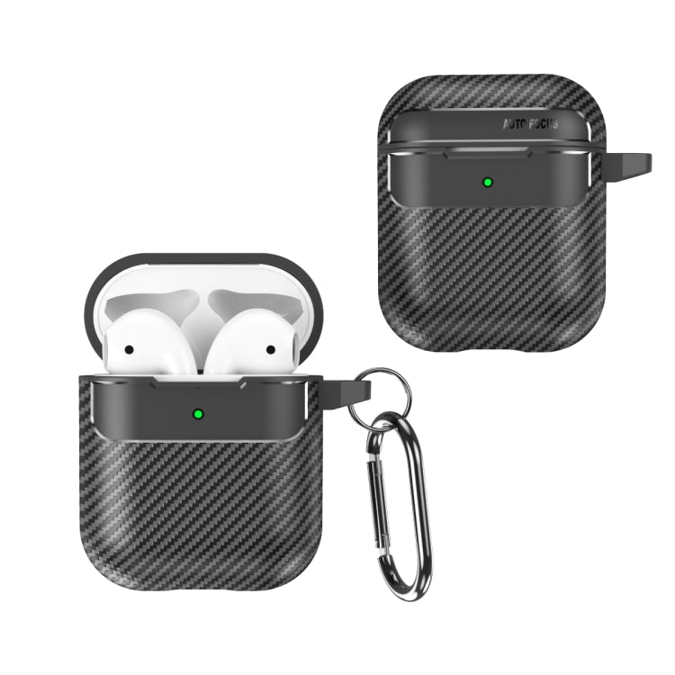 Carbon Fiber Texture Anti-fall Earphone Protective Case