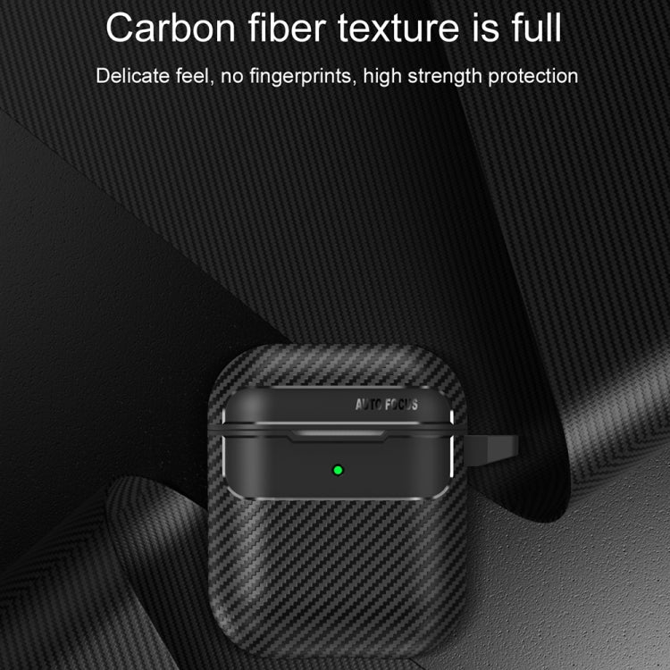 Carbon Fiber Texture Anti-fall Earphone Protective Case