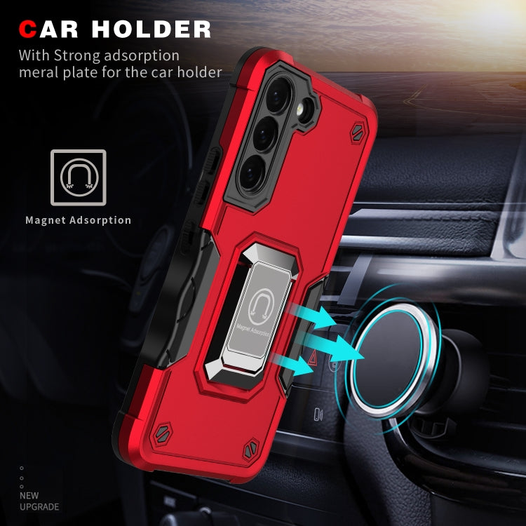 Ring Holder Non-slip Shockproof Armor Phone Case, For Samsung Galaxy S23 5G, For Samsung Galaxy S23+ 5G, For Samsung Galaxy S23 Ultra 5G