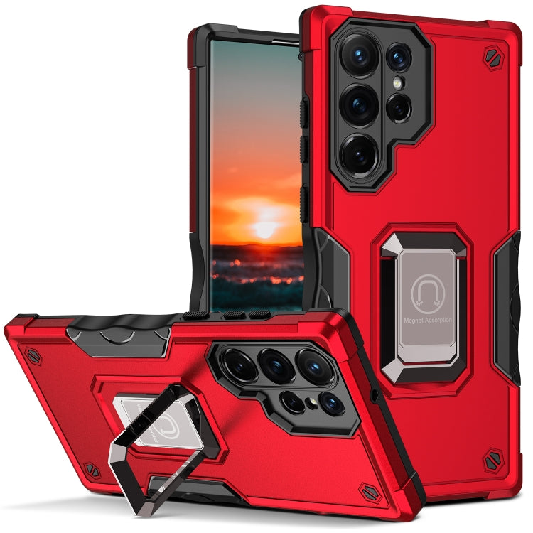 Ring Holder Non-slip Shockproof Armor Phone Case, For Samsung Galaxy S23 5G, For Samsung Galaxy S23+ 5G, For Samsung Galaxy S23 Ultra 5G