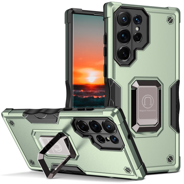 Ring Holder Non-slip Shockproof Armor Phone Case, For Samsung Galaxy S23 5G, For Samsung Galaxy S23+ 5G, For Samsung Galaxy S23 Ultra 5G