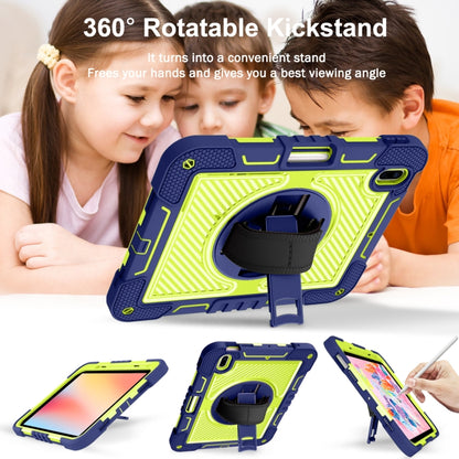 360 Degree Rotation Contrast Color Shockproof Silicone + PC Tablet Case