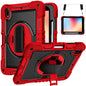 360 Degree Rotation Contrast Color Shockproof Silicone + PC Tablet Case