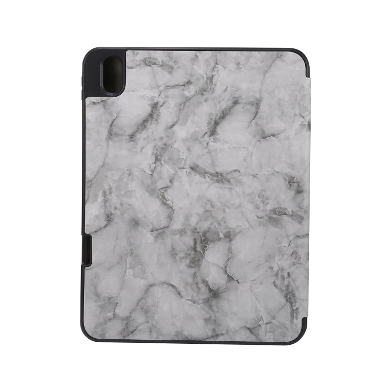 Three-fold Marble Texture Protective Tablet Case with Pen Slot