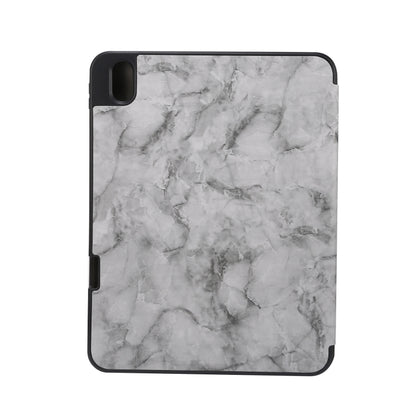 Three-fold Marble Texture Protective Tablet Case with Pen Slot