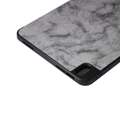Three-fold Marble Texture Protective Tablet Case with Pen Slot
