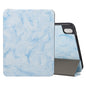 Three-fold Marble Texture Protective Tablet Case with Pen Slot