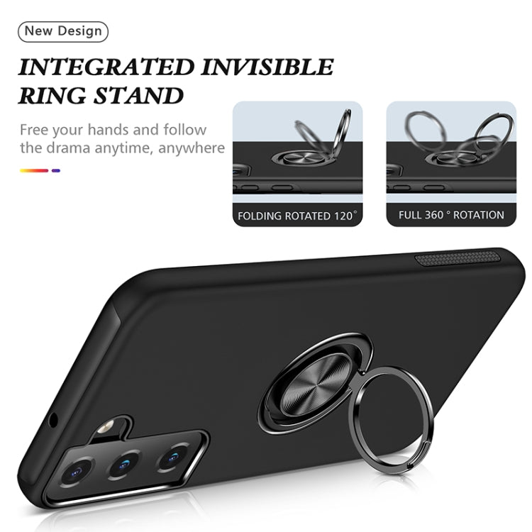 PC + TPU Magnetic Phone Case with Invisible Ring Holder, For Samsung Galaxy S22 5G, For Samsung Galaxy S22+ 5G, For Samsung Galaxy S22 Ultra 5G