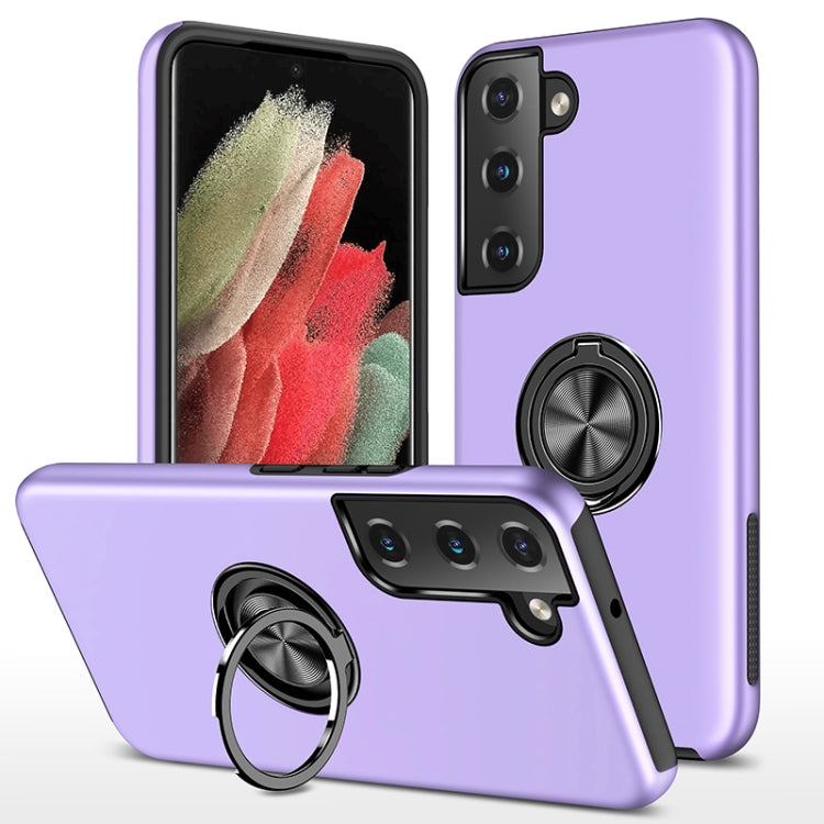 PC + TPU Magnetic Phone Case with Invisible Ring Holder