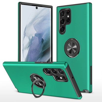 PC + TPU Magnetic Phone Case with Invisible Ring Holder