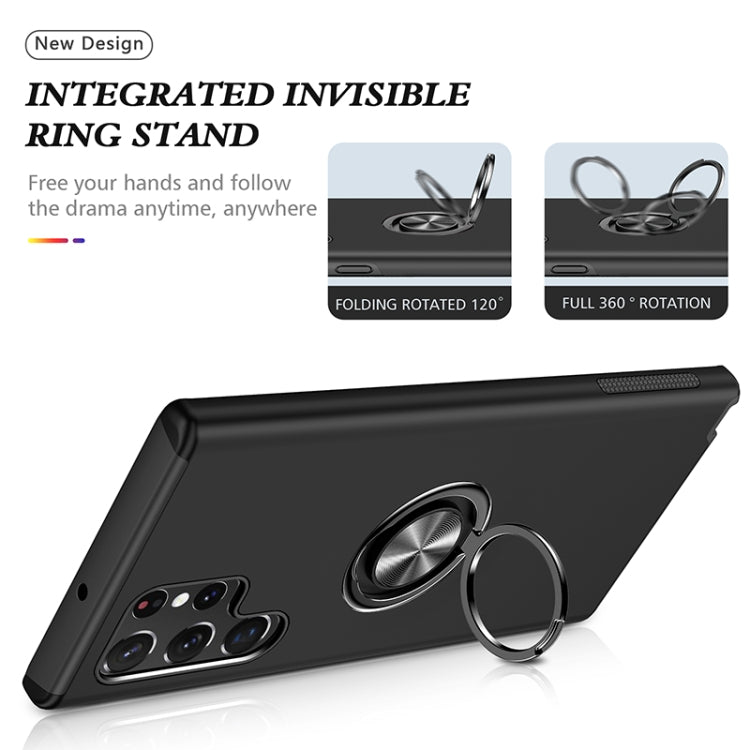 PC + TPU Magnetic Phone Case with Invisible Ring Holder