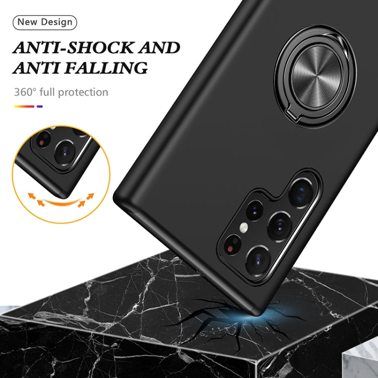 PC + TPU Magnetic Phone Case with Invisible Ring Holder