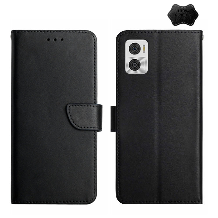 Genuine Leather Fingerprint-proof Flip Phone Case