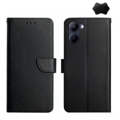 Genuine Leather Fingerprint-proof Flip Phone Case