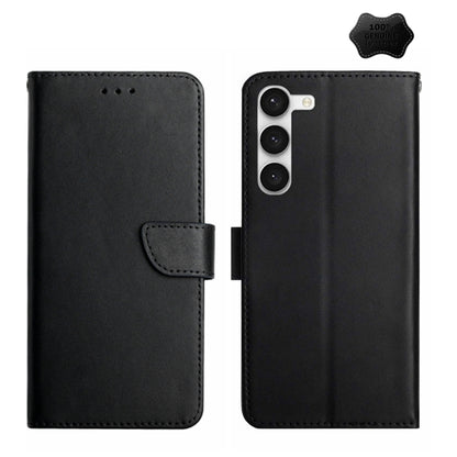 Genuine Leather Fingerprint-proof Flip Phone Case