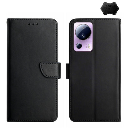 Genuine Leather Fingerprint-proof Flip Phone Case