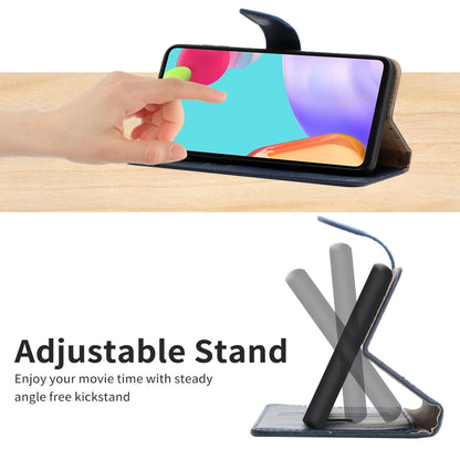 Genuine Leather Fingerprint-proof Flip Phone Case, For Samsung Galaxy A04E, For Samsung Galaxy A14 5G, For OnePlus Nord N300