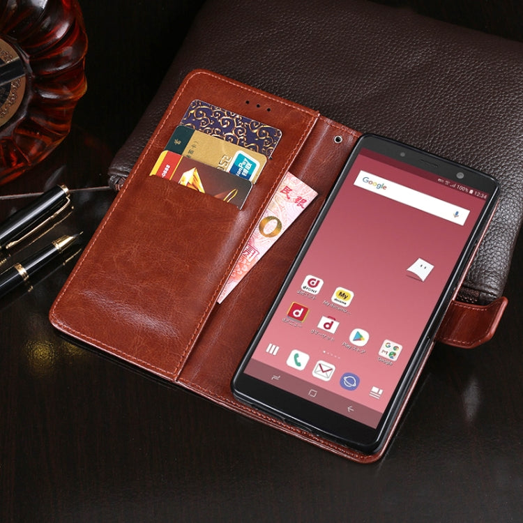 idewei Crazy Horse Texture Horizontal Flip Leather Case with Holder & Card Slots & Wallet, For Galaxy Feel 2, For Galaxy M21, For Vivo S6 5G