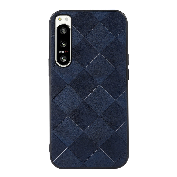 Weave Plaid PU Phone Case, For Sony Xperia 5 IV