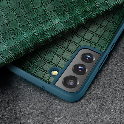 Crocodile Texture Window View Leather Phone Case