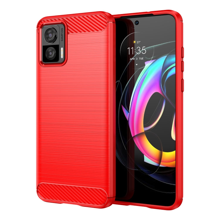 Brushed Texture Carbon Fiber TPU Phone Case