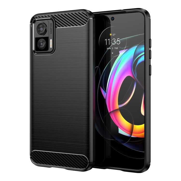 Brushed Texture Carbon Fiber TPU Phone Case