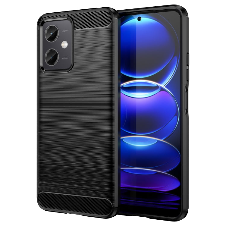 Brushed Texture Carbon Fiber TPU Phone Case