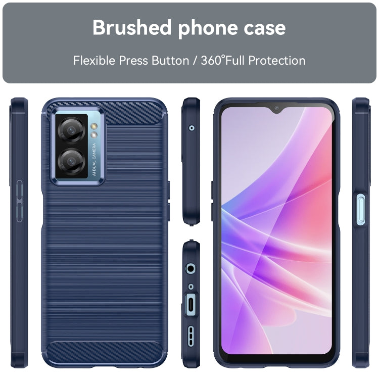 Brushed Texture Carbon Fiber TPU Phone Case