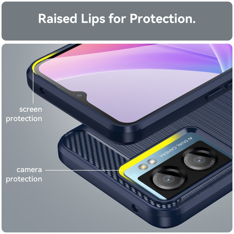 Brushed Texture Carbon Fiber TPU Phone Case