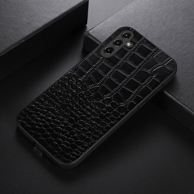 Crocodile Texture Genuine Leather Phone Case, For Samsung Galaxy A14 5G, For Samsung Galaxy S23+ 5G, For Samsung Galaxy S23 Ultra 5G